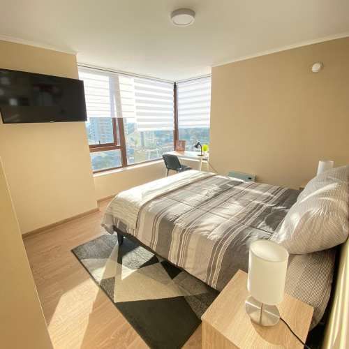 Venta Temuco. Sin Comisión. Vive o invierte con rentabilidad inmediata Piso 14 | 2D 2B | 58 m² + estacionamiento + bodega