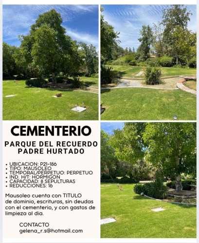 Mausoleo Cementerio del recuerdo Padre Hurtado