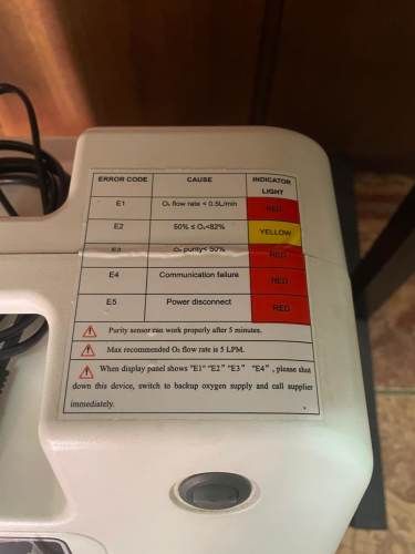 Concentrador de Oxigeno