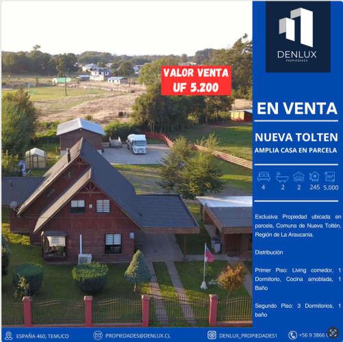 Inversión Exclusiva Propiedad ubicada en parcela, Comuna de Nueva Toltén, Región de La Araucanía.