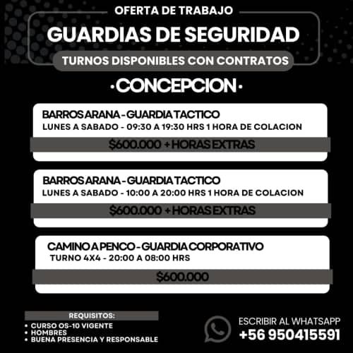 GUARDIA DE SEGURIDAD - CONCEPCION