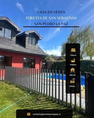 Amplia Casa en Condominio en San Pedro de la Paz