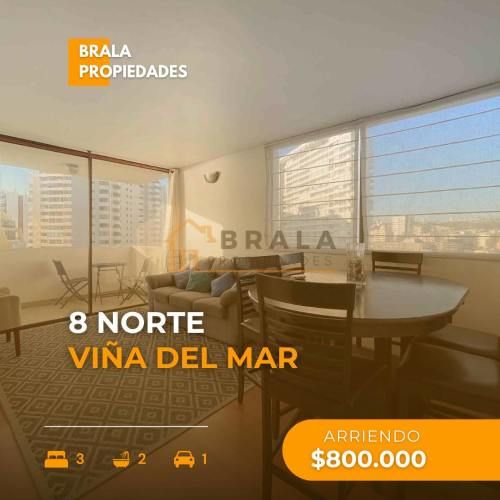 ARRIENDO DEPARTAMENTO CON VISTA AL MAR