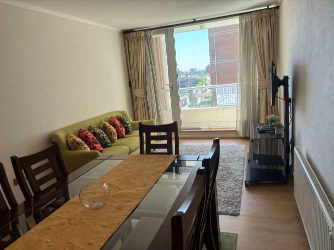 Departamento amoblado 3 dorm., estac, Parque Urbano, Concepción