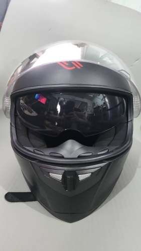 Casco Moto Shiro-881 Negro Mate / Talla L