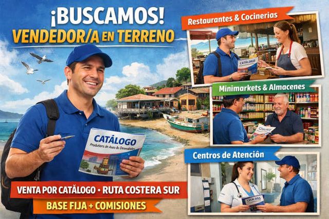 VENDEDOR/A EN TERRENO – RUTA COSTERA SUR