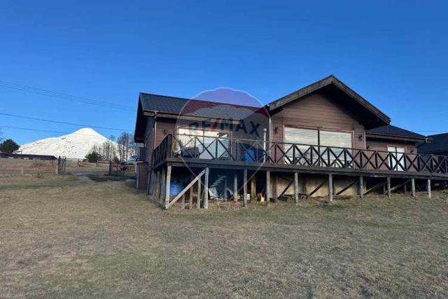 Casa en parcela vista volcán y lago villarrica