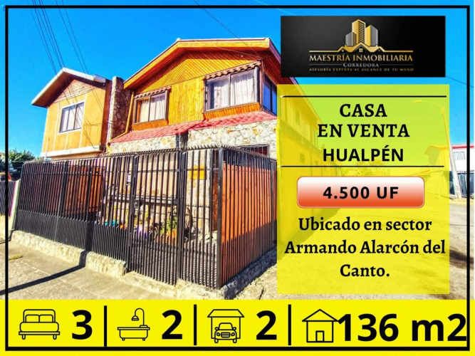 Se Vende Casa Esquina En Hualpén - Concepción