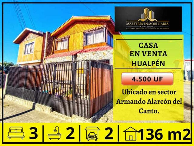 Se Vende Casa Esquina En Hualpén - Concepción