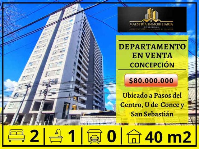 Departamento En Venta De 2 Dorm. En Concepción