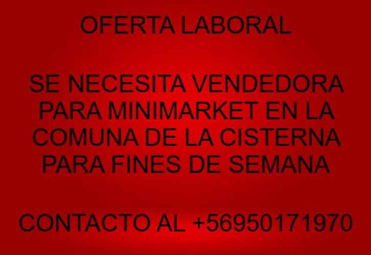 vendedora  atendedora  minimarket