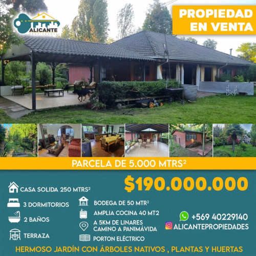 Casa En Venta De 3 Dorm. 2 Baños En Linares