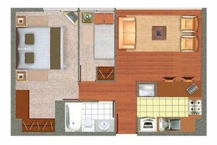 Departamento VENTA 2 DORM. 1 BAÑO, METRO RONDIZZONI, SANTIAGO