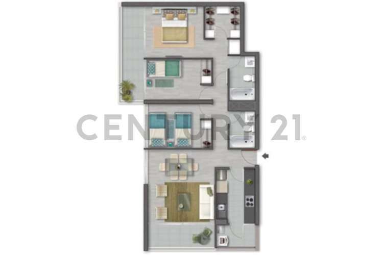 EN VENTA AMPLIO DEPTO EN GRAN SECTOR RESIDENCIAL