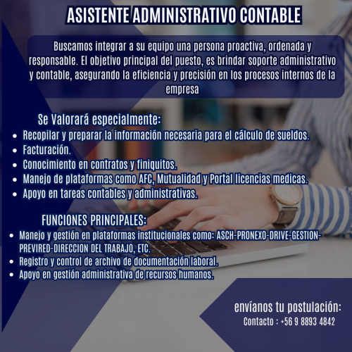 ASISTENTE ADMINISTRATIVO CONTABLE
