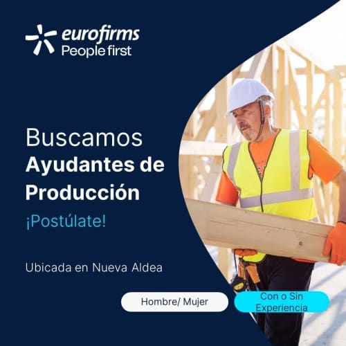 Ayudantes de producción $600.000 + Colación + transporte