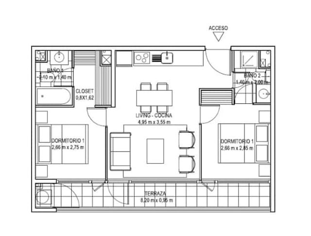 Seminuevo Tipo Mariposa Con Patio Exclusivo 2d2b Brisa del Sol