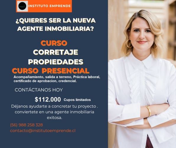Curso corretaje de propiedades modalidad presencial