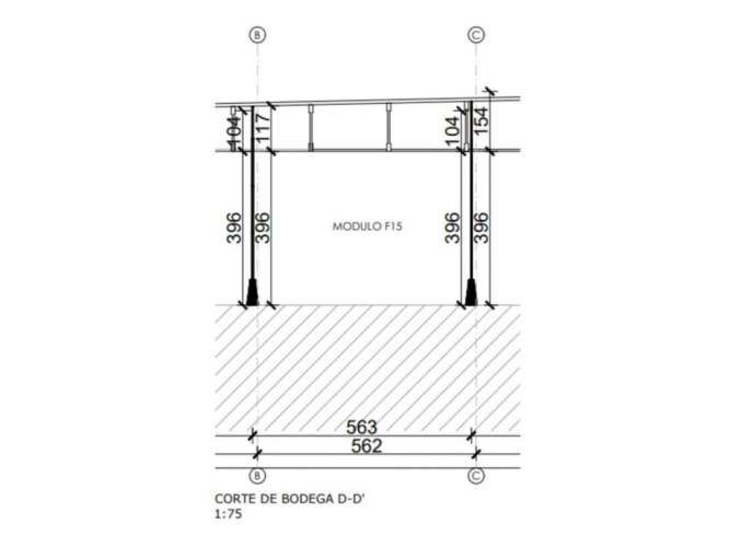 Arriendo bodega de 102,4 m2 en Parque Industrial.
