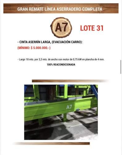 REMATE PARTES GRAN ASERRADERO