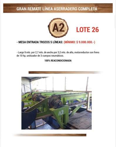 REMATE PARTES GRAN ASERRADERO
