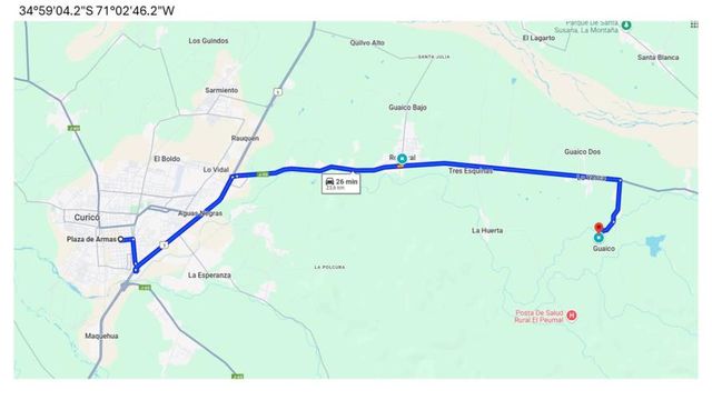 1 Ha, Terreno Agrícola Urbanizado - El Boldal, Curicó (vinos, ríos y cordillera a 2 hrs de Stgo.)