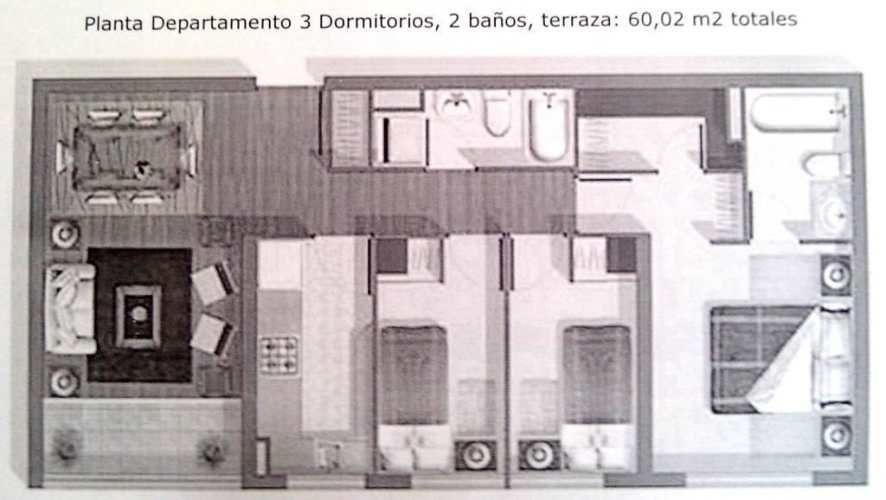 Depto 3D-2B Cercano a metro