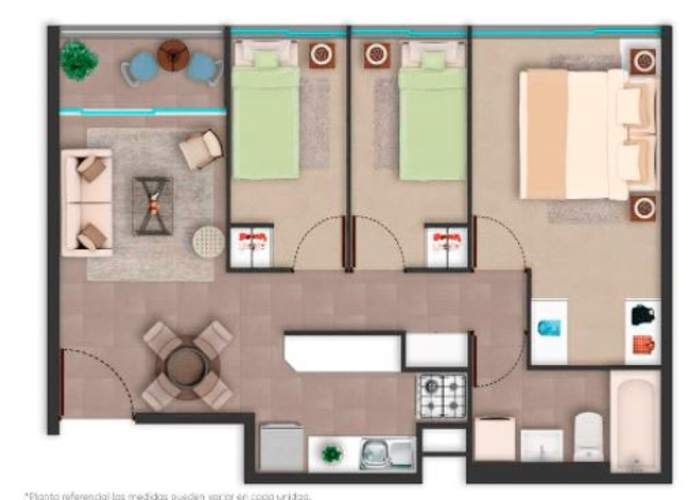 Depto 3D1B Quinta Normal / Juan de barros 3885