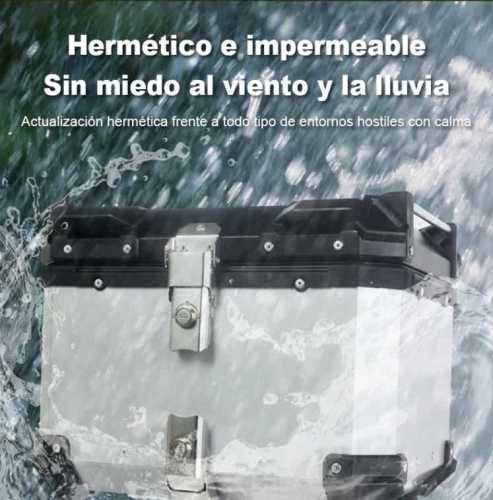 Maleta Moto Top Case Aluminio 45 litros