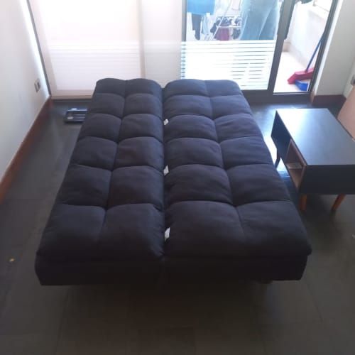 Sofá cama poliéster, poco uso – $100.000 (negociable)