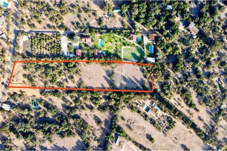 Parcela de 1 ha en olmué con vista a la campana