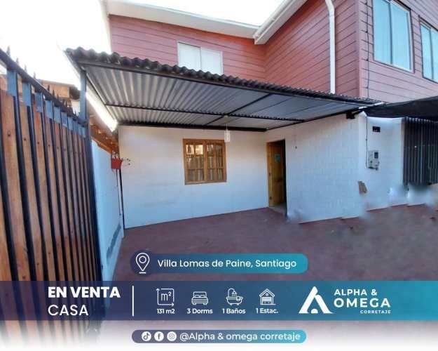 Se vende Hermosa Casa en Paine