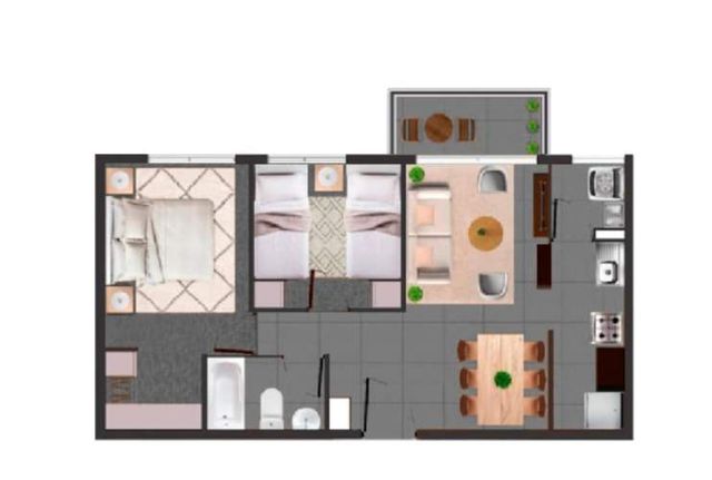 ARRIENDO DEPARTAMENTO AMOBLADO SECTOR EL MILAGRO