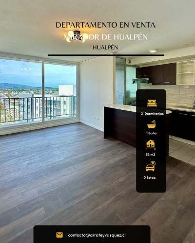 Oportunidad, Venta Departamento Remodelado en Hualpén