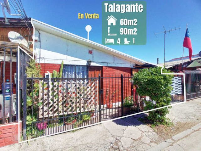 Casa en venta en Talagante - amplia y cómoda