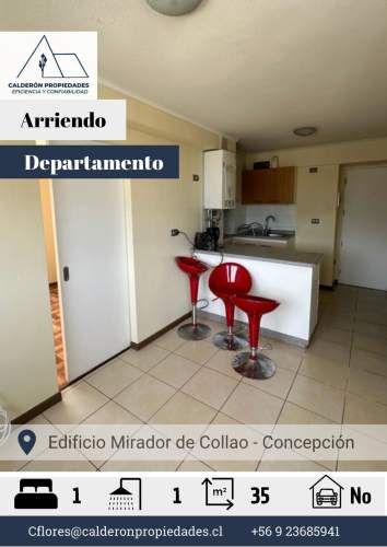 Arriendo Departamento – Edificio Mirador de Collao 1D+1B