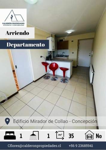 Arriendo Departamento – Edificio Mirador de Collao 1D+1B