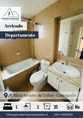 Arriendo Departamento – Edificio Mirador de Collao 1D+1B