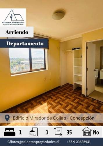 Arriendo Departamento – Edificio Mirador de Collao 1D+1B