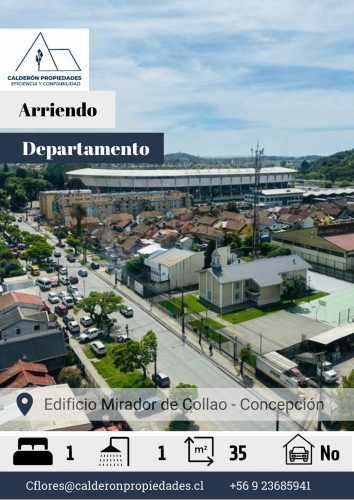 Arriendo Departamento – Edificio Mirador de Collao 1D+1B