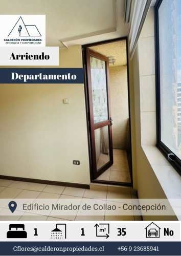 Arriendo Departamento – Edificio Mirador de Collao 1D+1B