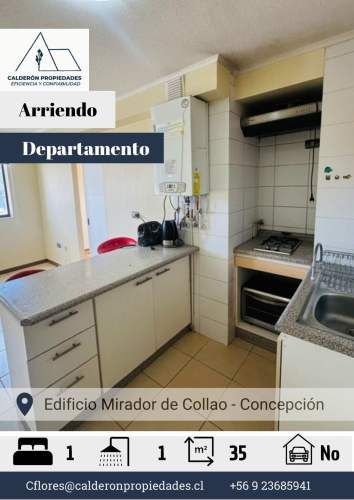 Arriendo Departamento – Edificio Mirador de Collao 1D+1B