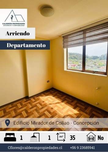 Arriendo Departamento – Edificio Mirador de Collao 1D+1B