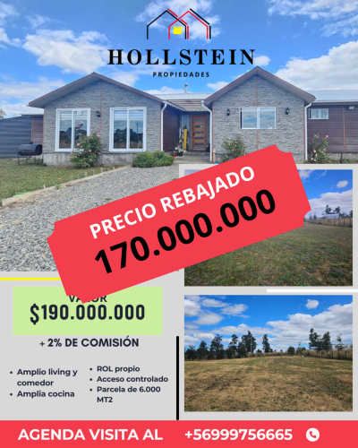 Parcela con hermosa casa, Purranque.