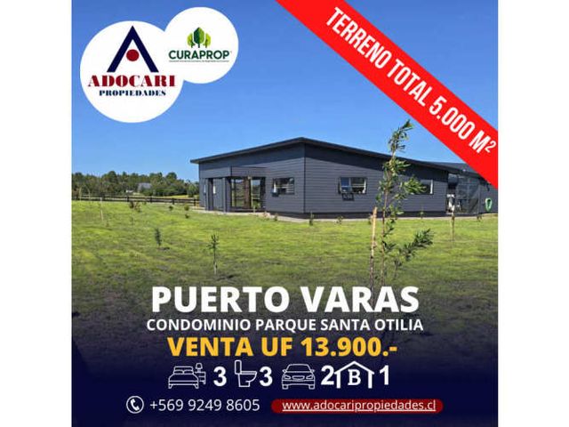 PUERTO VARAS - CONDOMINIO PARQUE SANTA OTILIA - 3D 3B 2E