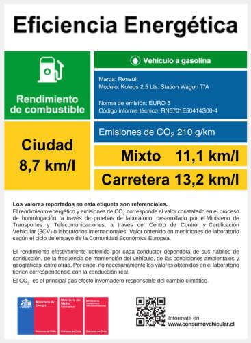 Renault Koleos 2022 2.5 CVT Zen