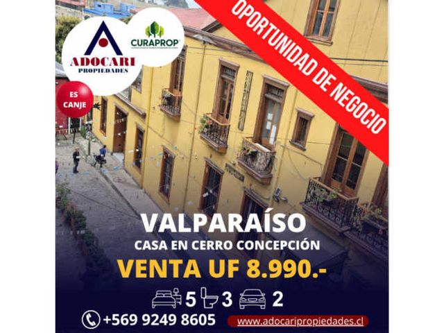 VALPARAÍSO - CERRO CONCEPCIÓN - 5D 3B 2E