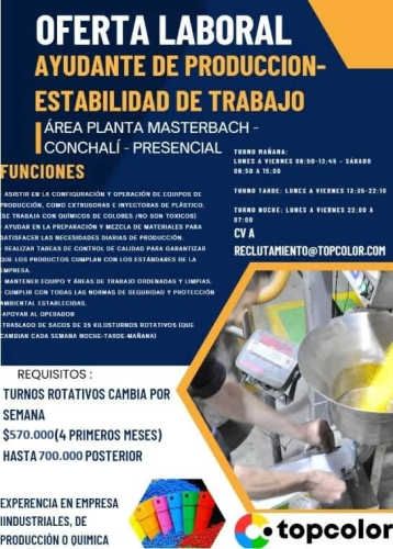 Ayudante de Producción