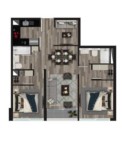 DEPARTAMENTO Edificio Dublé Almeyda, Ñuñoa, sector Metro Ñuñoa, Av. Campo de Deportes