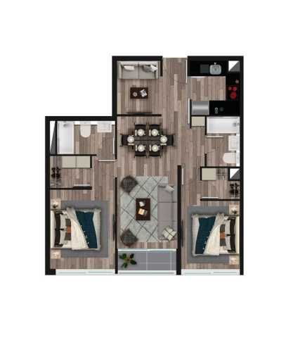 DEPARTAMENTO Edificio Dublé Almeyda, Ñuñoa, sector Metro Ñuñoa, Av. Campo de Deportes